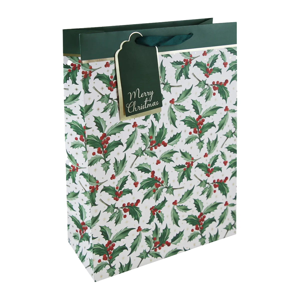 Eurowrap Gift Bag Holly Large