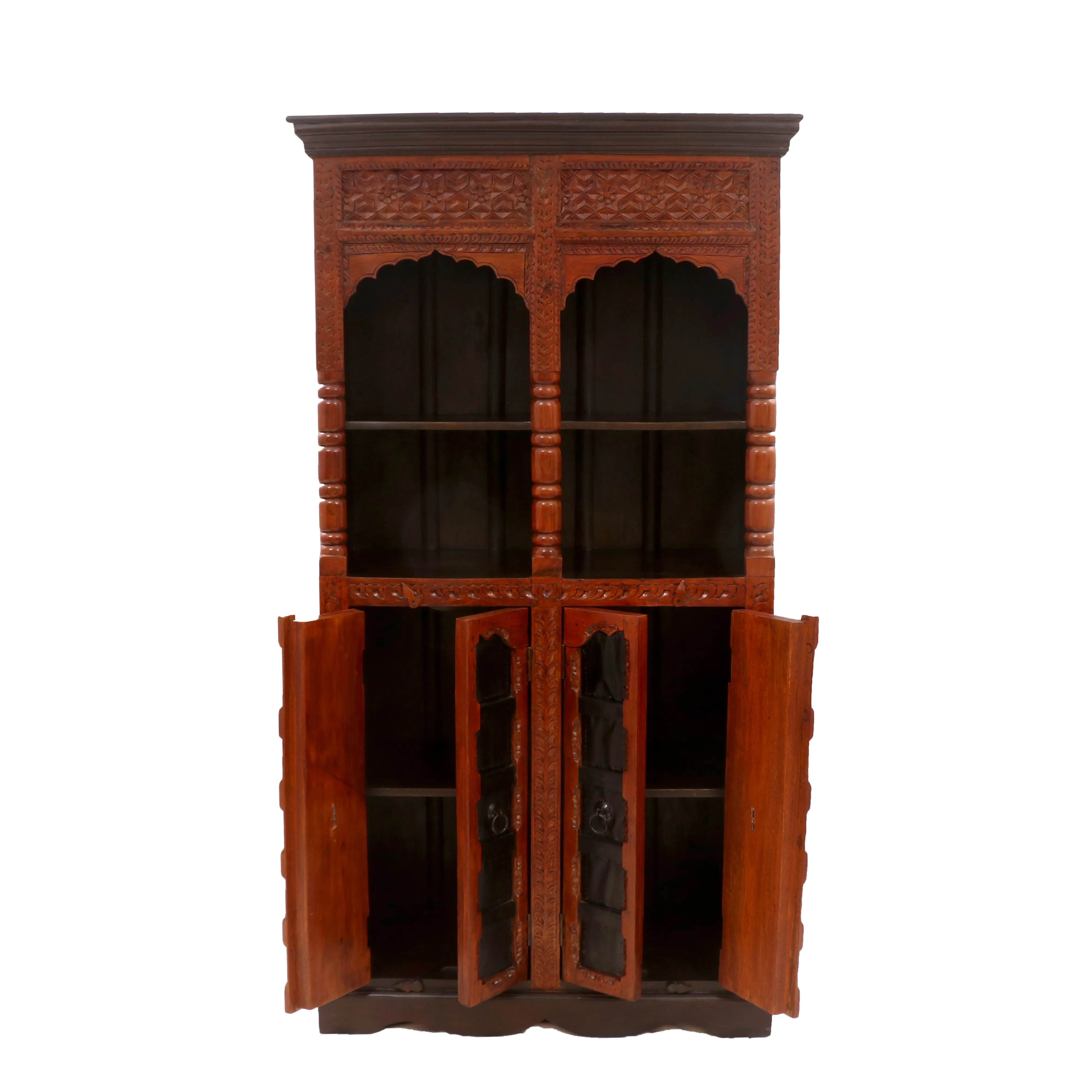 Exotic Carved Door Cabinet