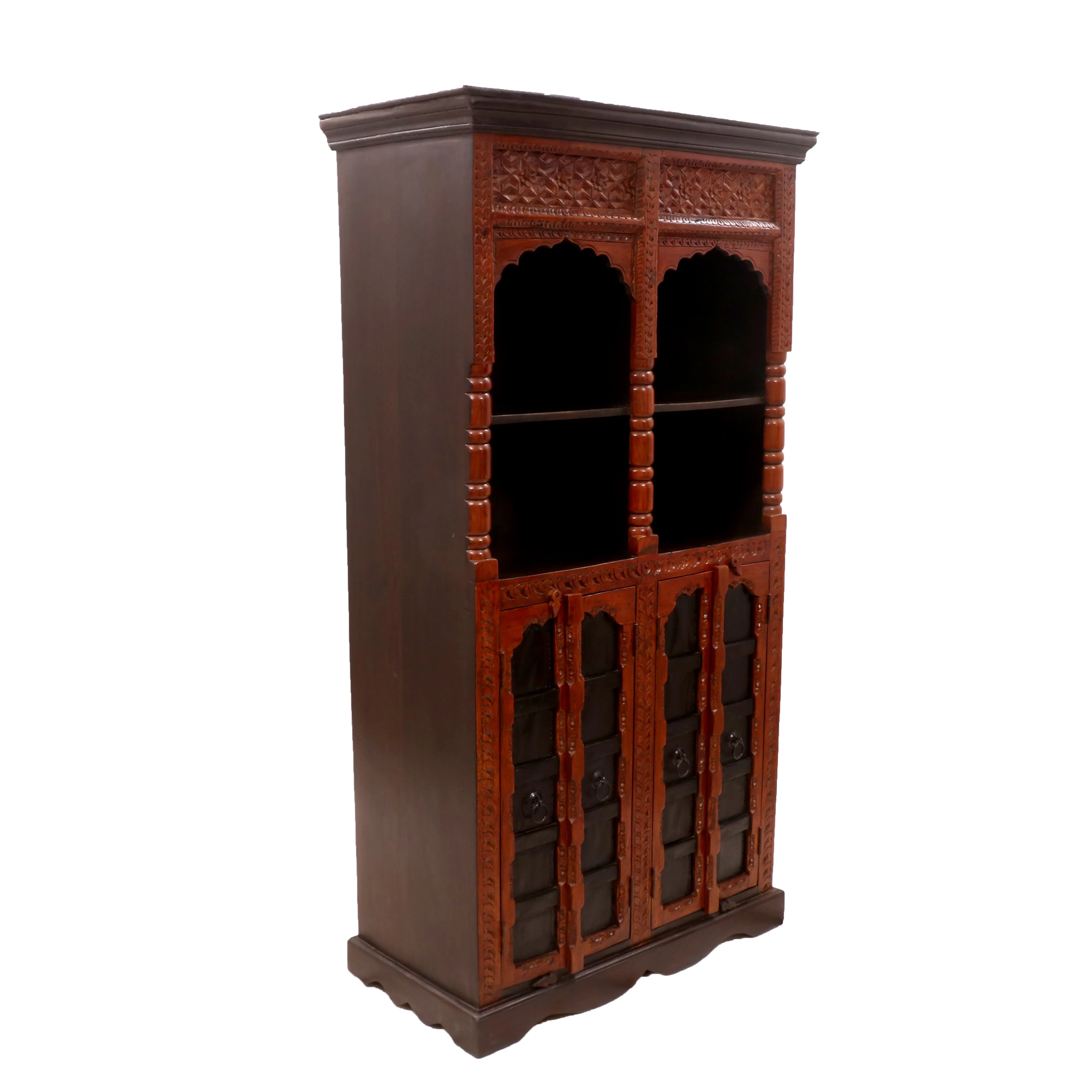 Exotic Carved Door Cabinet