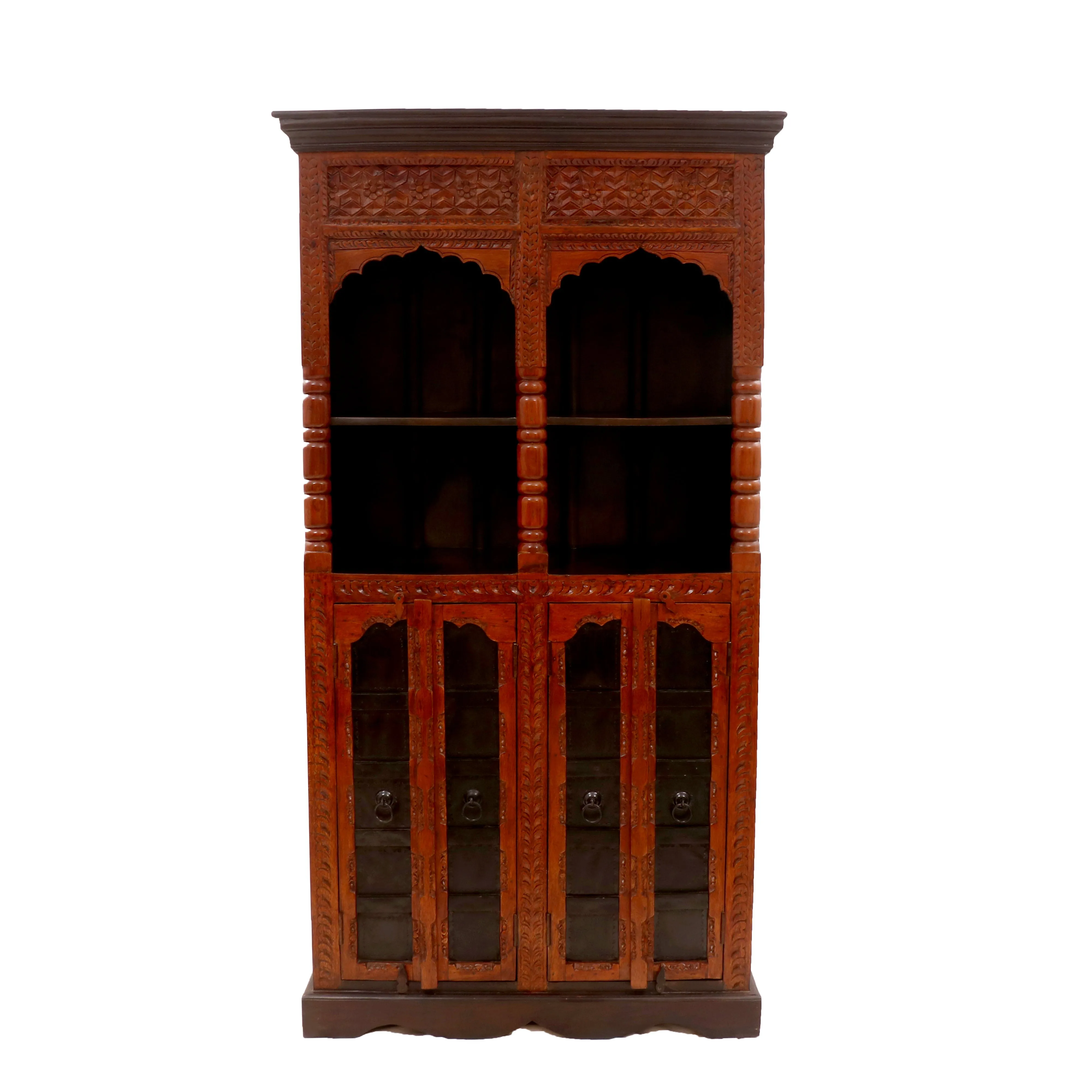 Exotic Carved Door Cabinet
