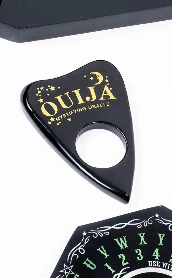 Extra Large Obsidian Carved Ouija Planchettes