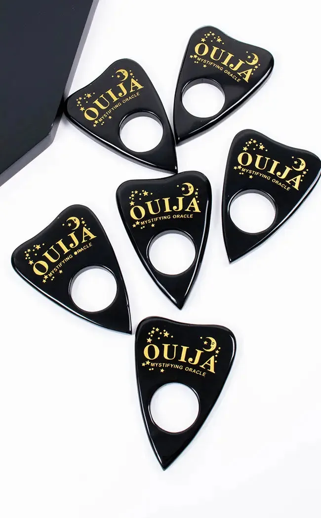 Extra Large Obsidian Carved Ouija Planchettes