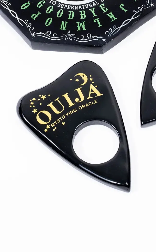 Extra Large Obsidian Carved Ouija Planchettes