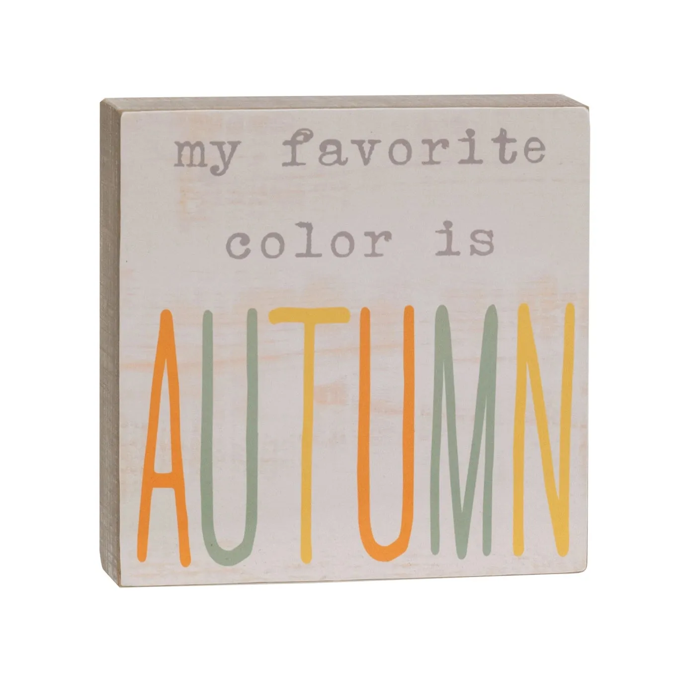 Fall Wood Decor Block, AUTUMN