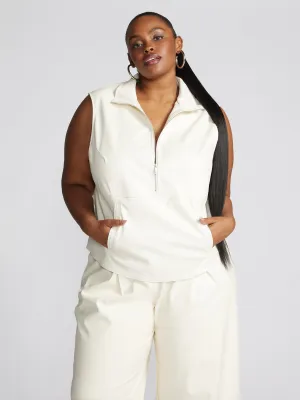 Fashion To Figure - Eshe Faux Leather Sleeveless Tank Top