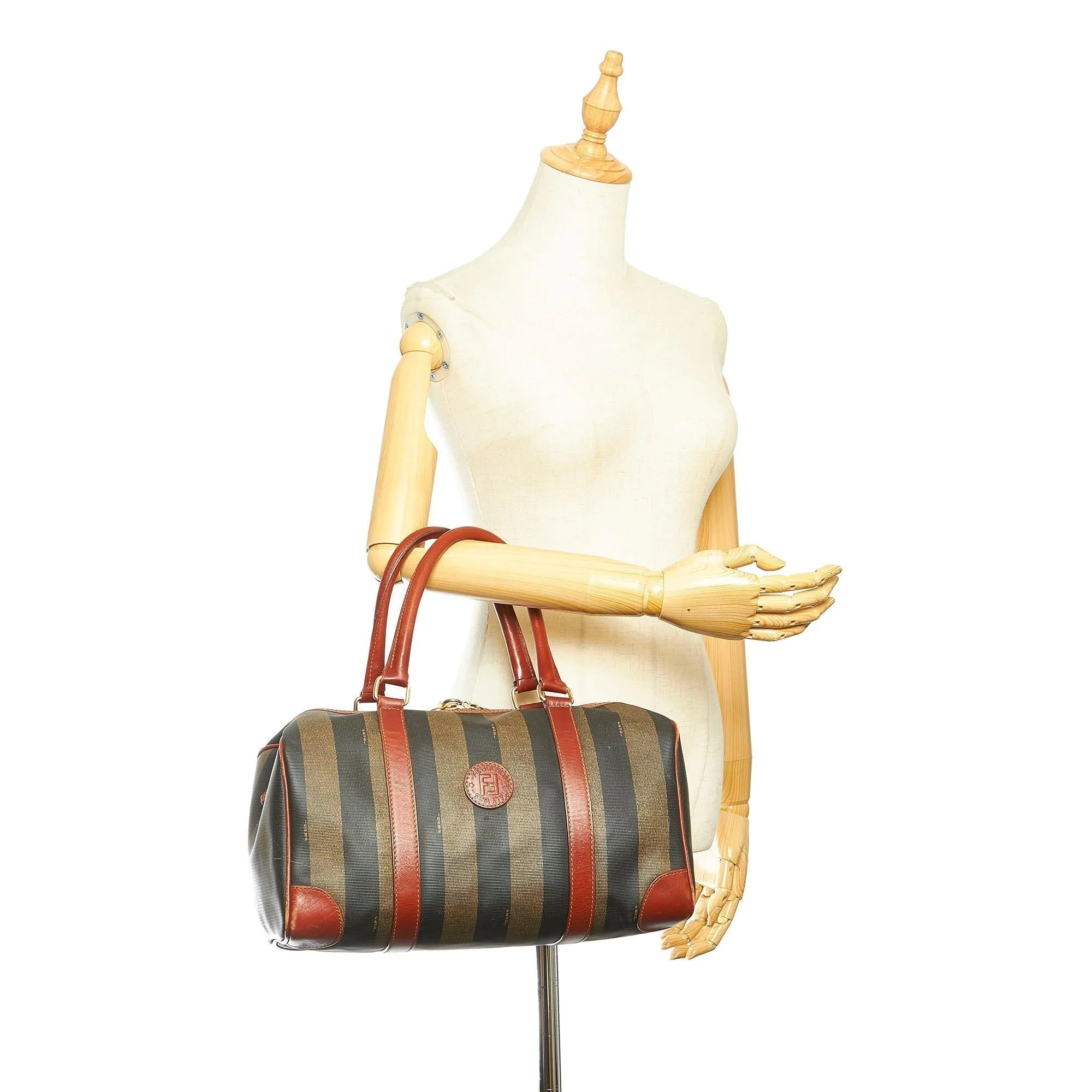 Fendi Pequin Boston Bag (SHG-22405)