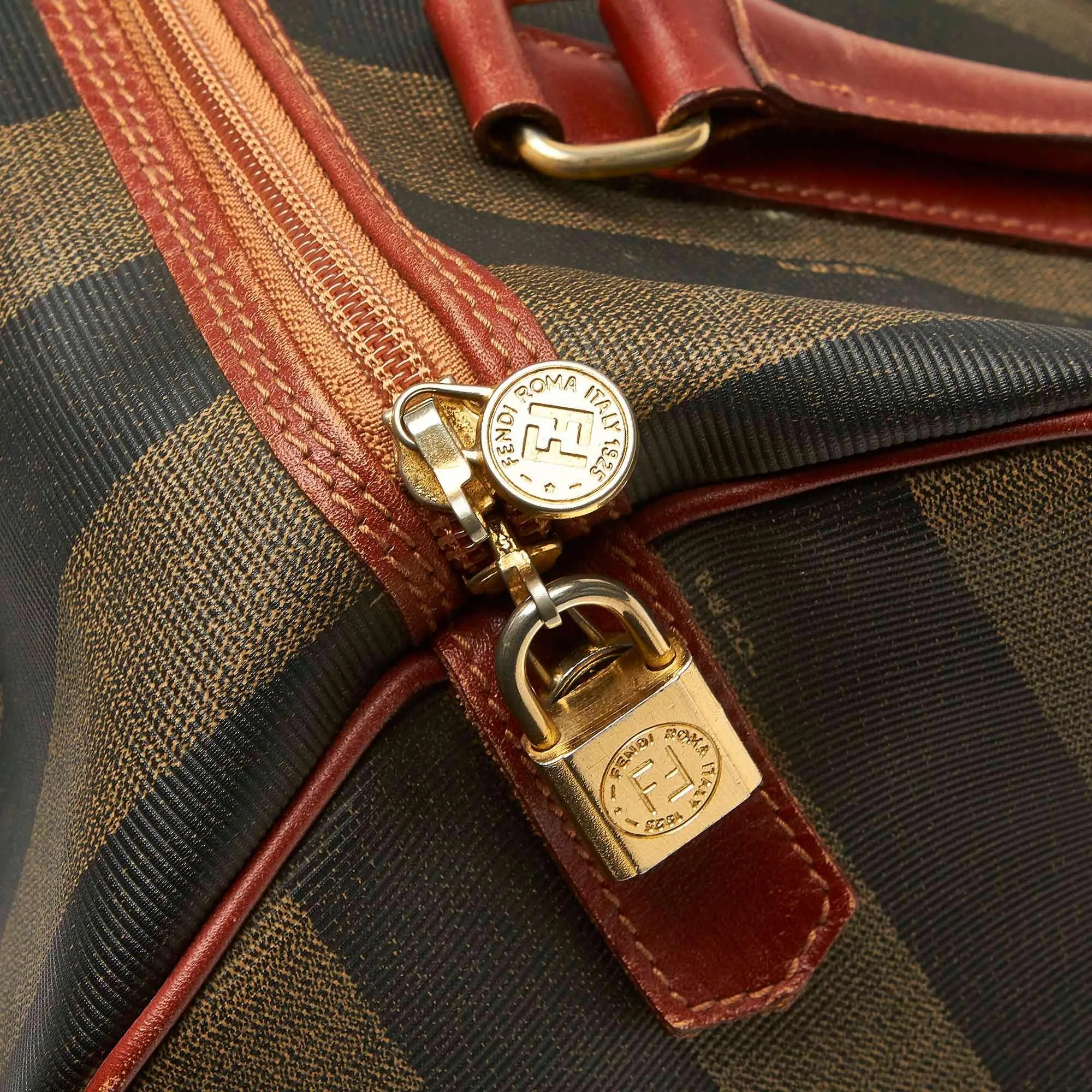 Fendi Pequin Boston Bag (SHG-22405)