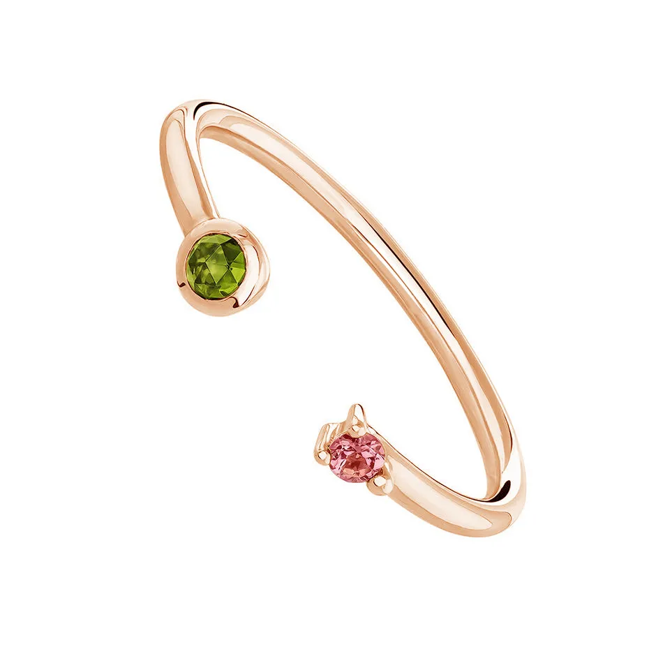 FJ0086 925 Sterling Silver CZ Open Ring