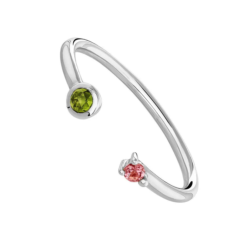 FJ0086 925 Sterling Silver CZ Open Ring