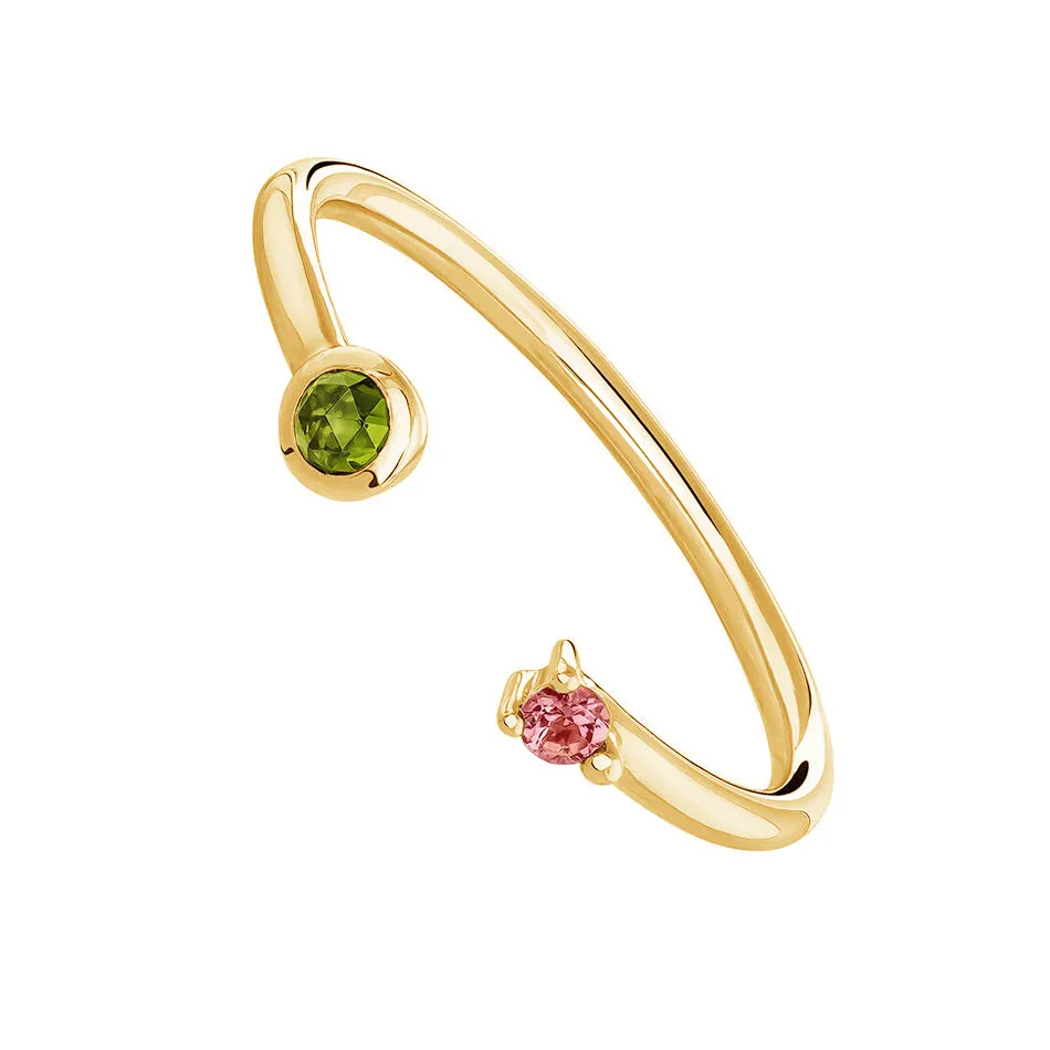 FJ0086 925 Sterling Silver CZ Open Ring