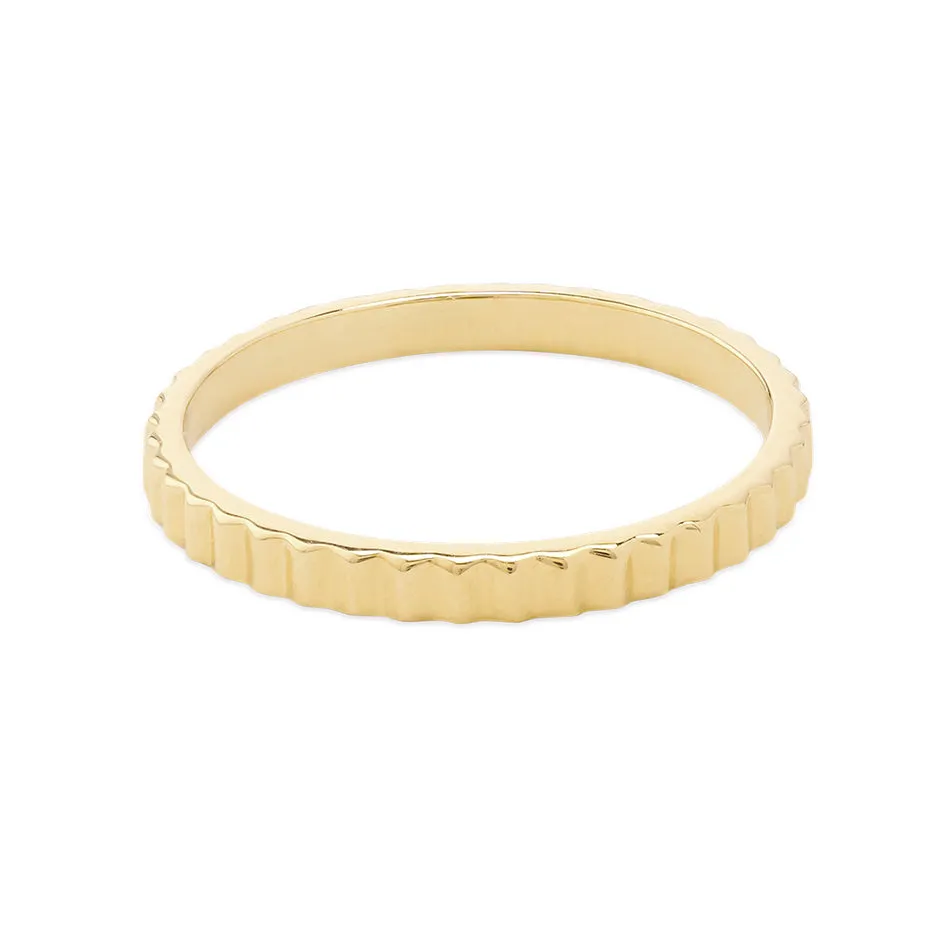 FJ0246 925 Sterling Silver Eternity Line Band Ring