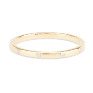 FJ0251 925 Sterling Silver Diamond Fine Ring