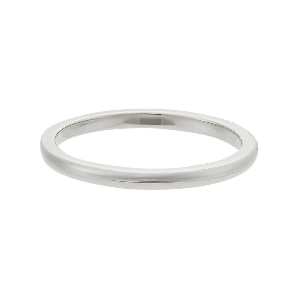 FJ0257 925 Sterling Silver Thin Band Ring