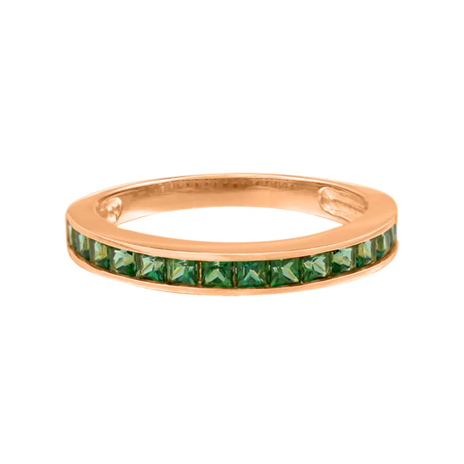 FJ0269 925 Sterling Silver green topaz Ring