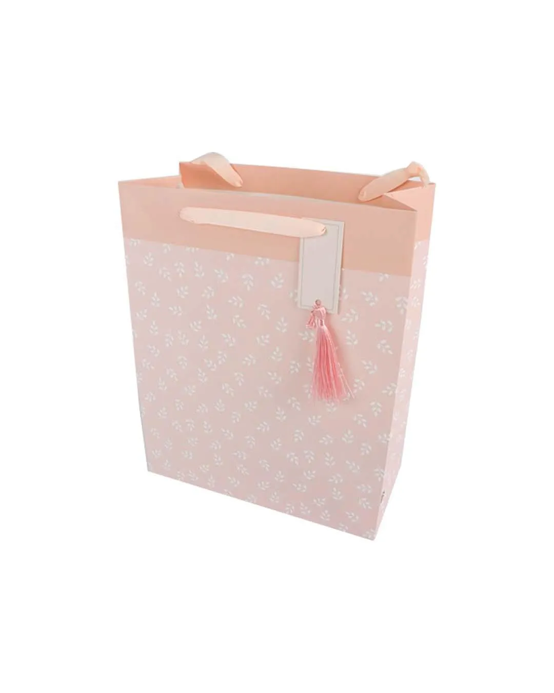 Gift Bag with Tassel, Large, Paper Bag, Peach, Paper, Set of 3