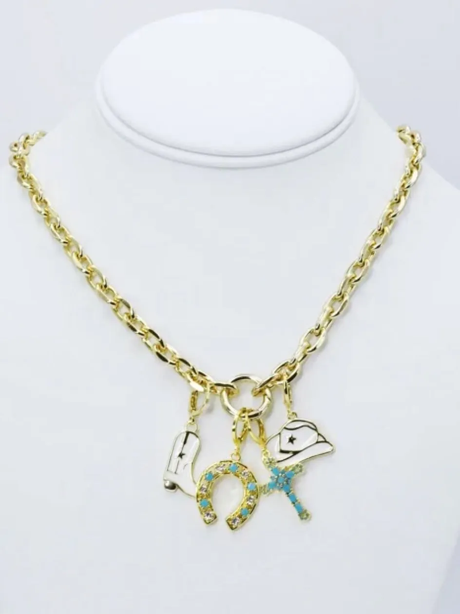 Girlie Rodeo Charm Necklace