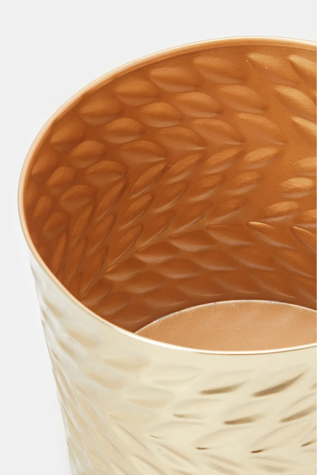 Gold Leaf Embossed Planter