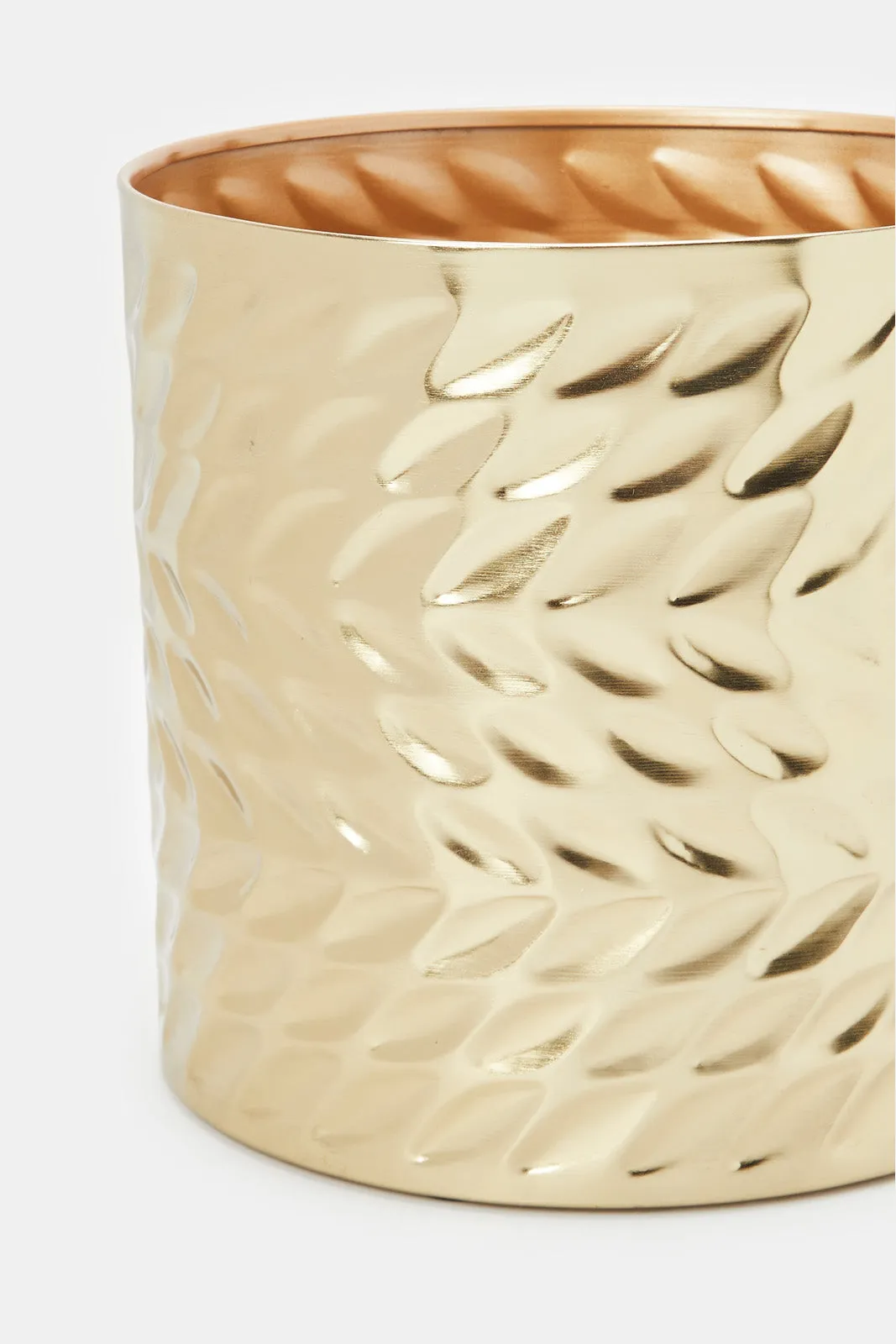 Gold Leaf Embossed Planter