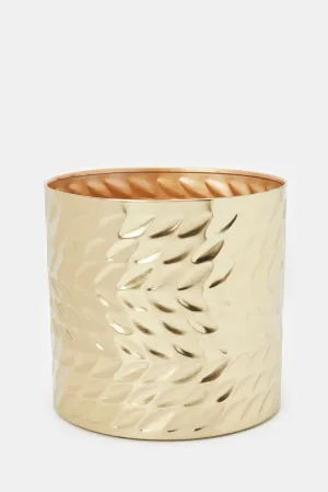 Gold Leaf Embossed Planter