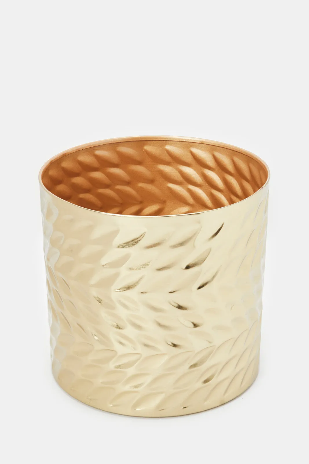 Gold Leaf Embossed Planter