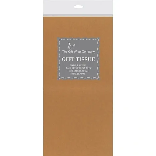 Gold Metallic Tissue Paper (5 Sheets)