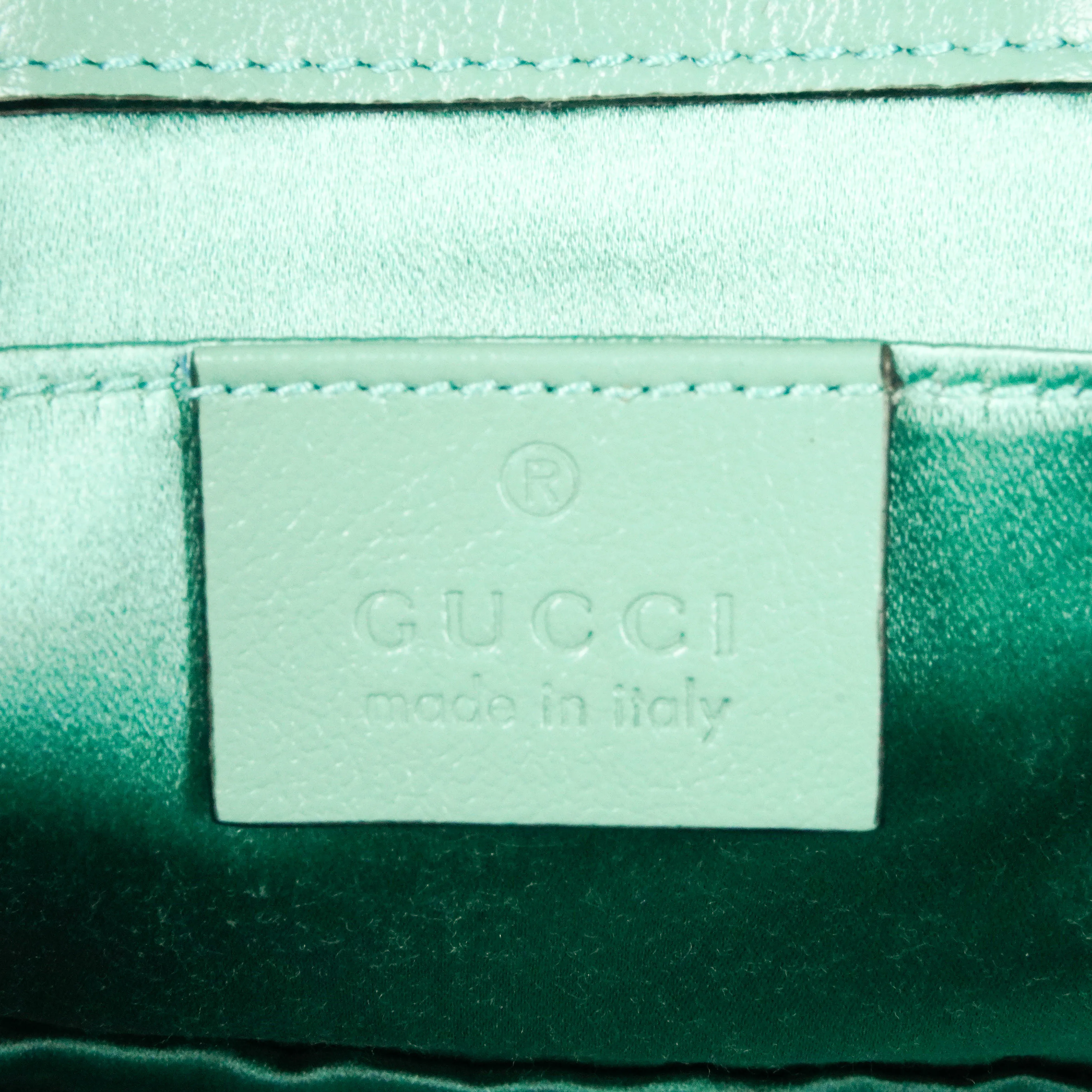 Gucci Marmont Sequin Flap Green Small