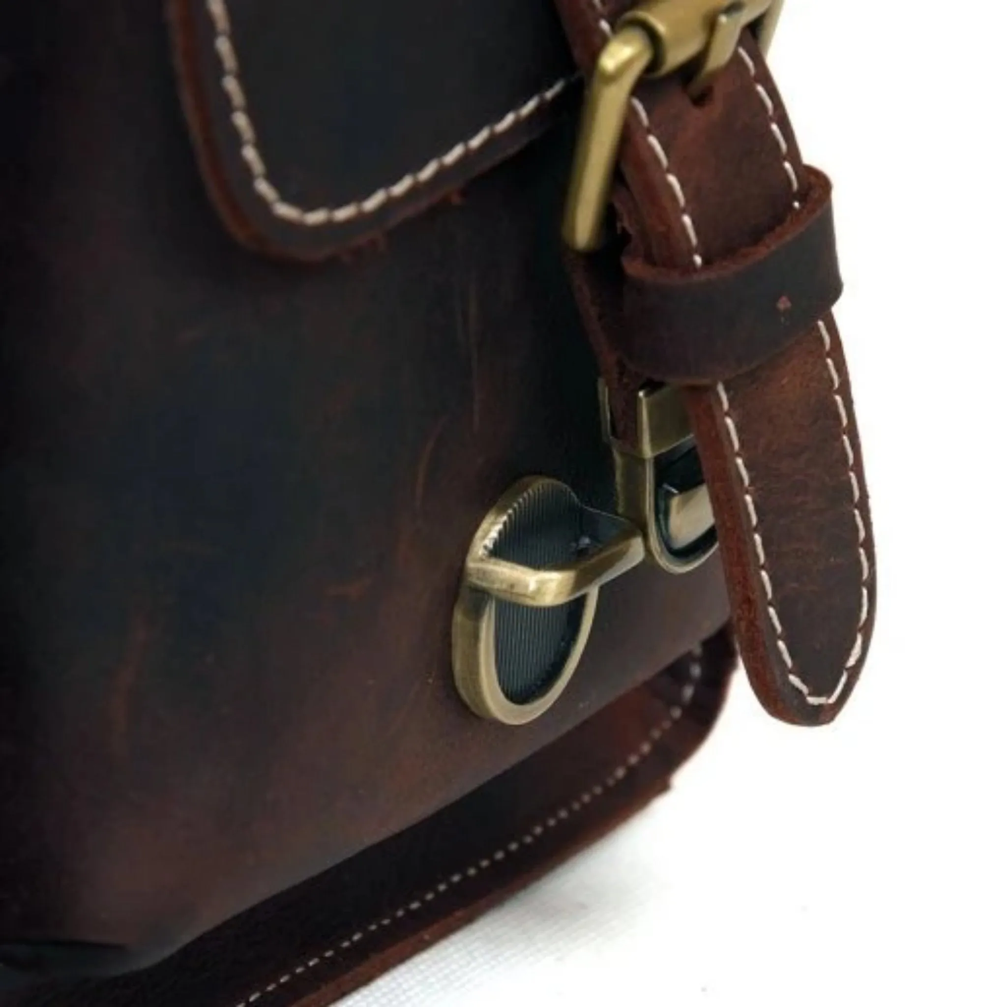 Handmade Full Grain Leather Camera Satchel