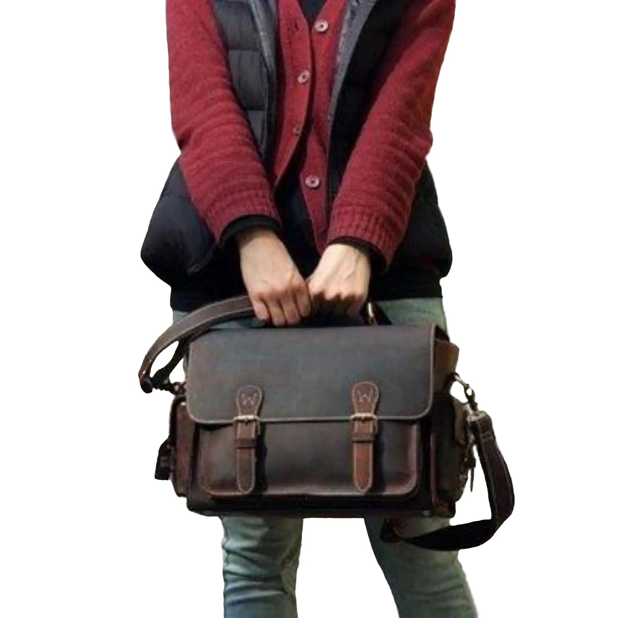 Handmade Full Grain Leather Camera Satchel