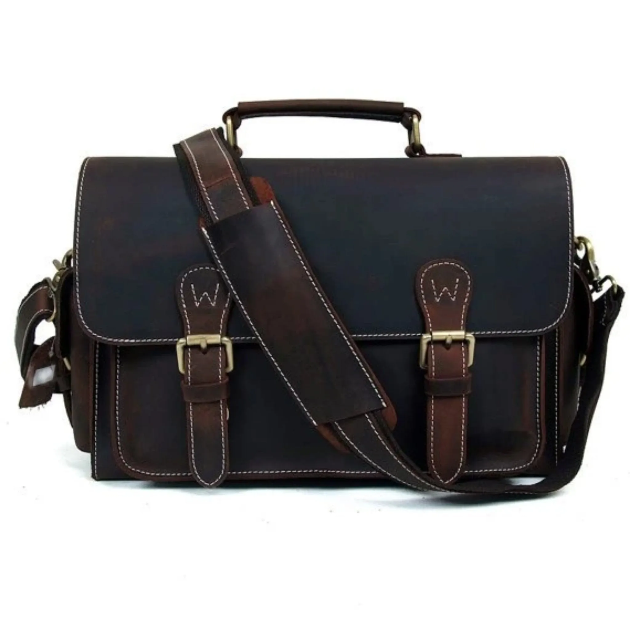 Handmade Full Grain Leather Camera Satchel