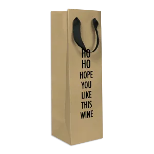 Ho Ho Hope Christmas Wine Bag