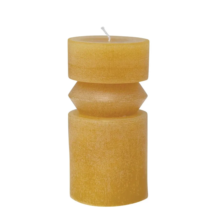 Honey Totem Pillar Candle