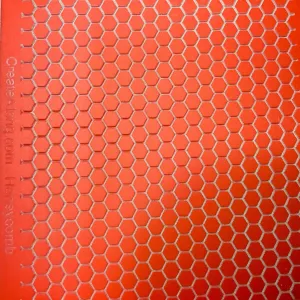 Honeycomb Rubber Stamp Texture Sheet Mat for polymer clay metal clay mixed media art