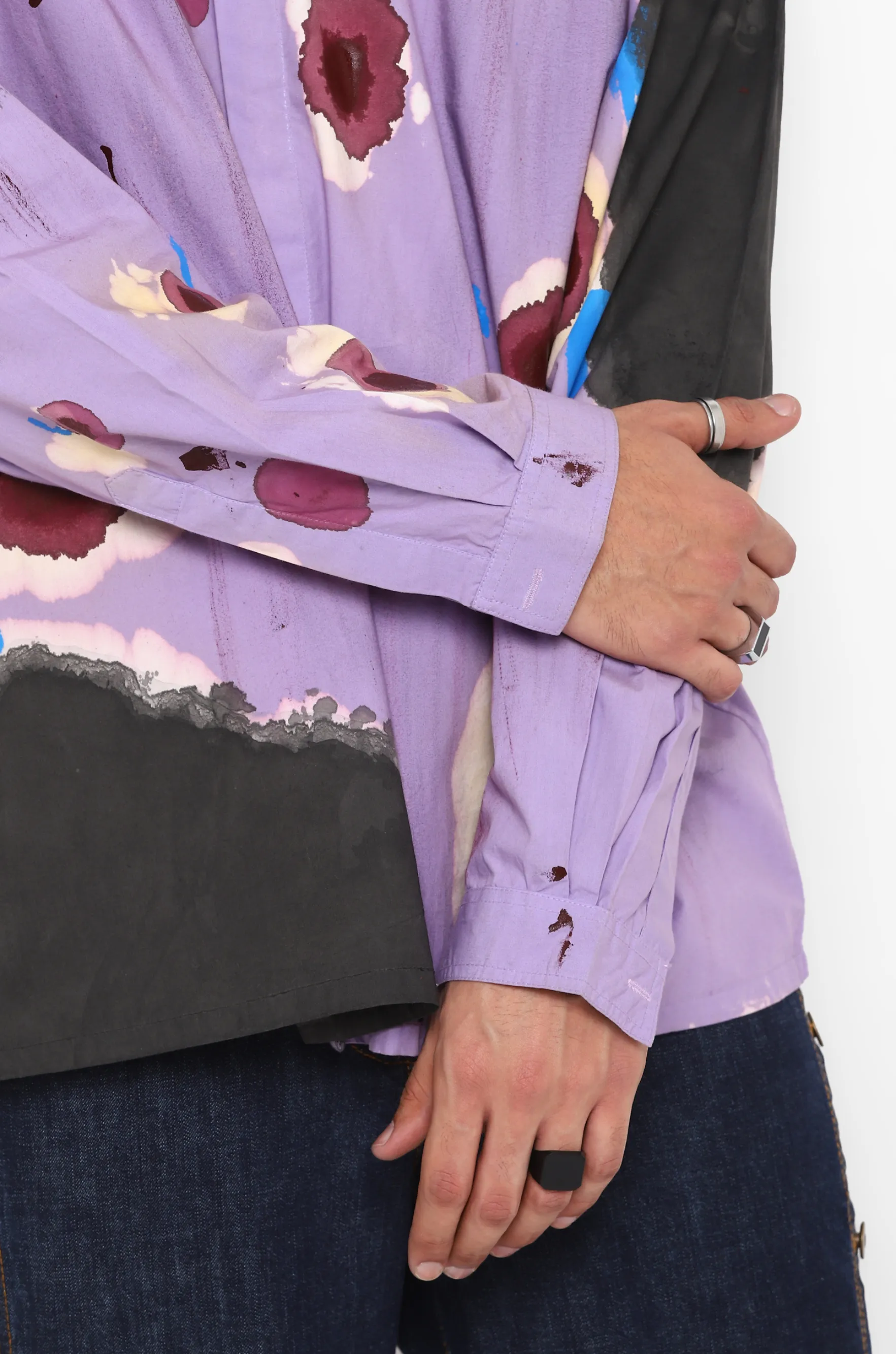 Huemn Blood Washed Shirt (Lilac)