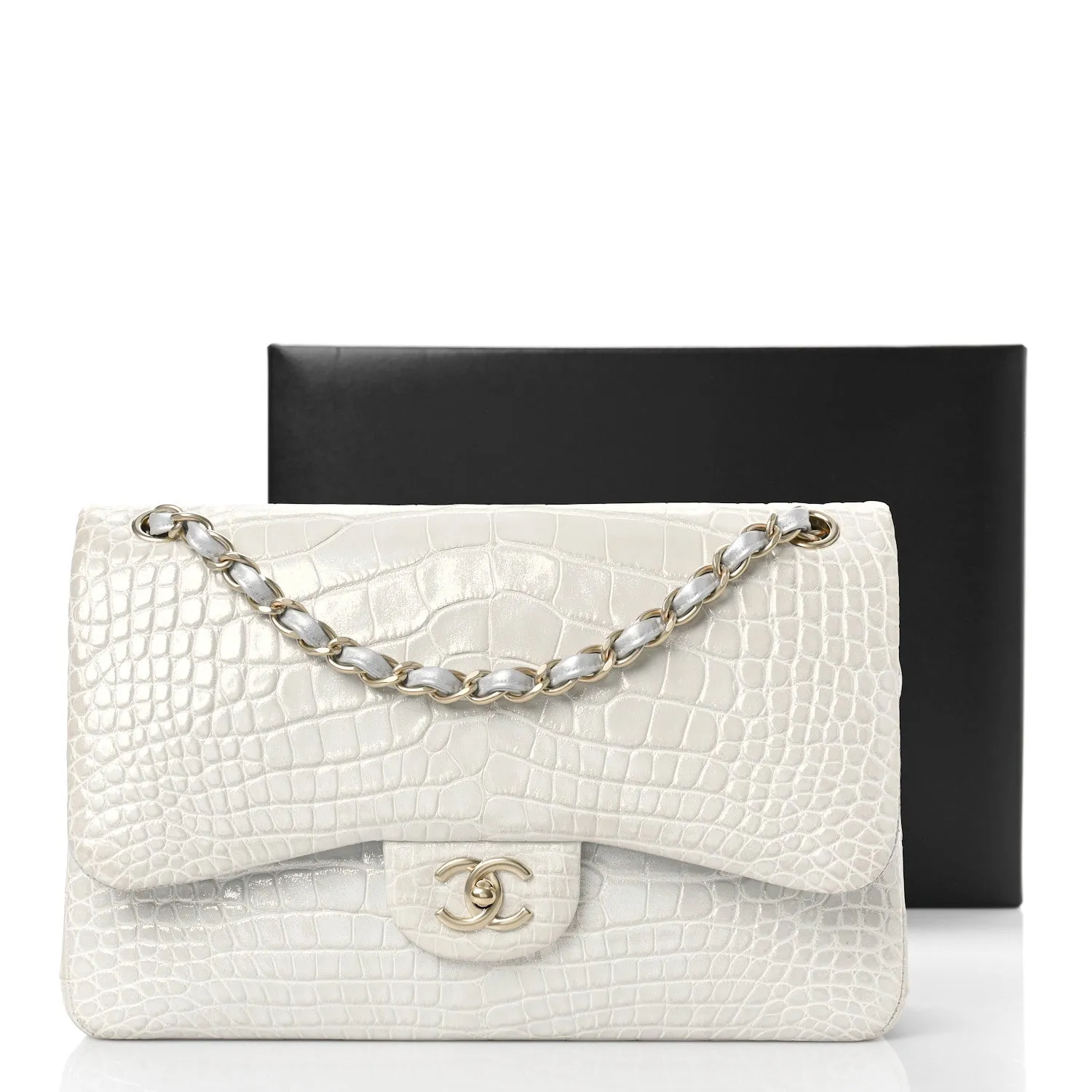 Iridescent Alligator Jumbo Double Flap Light