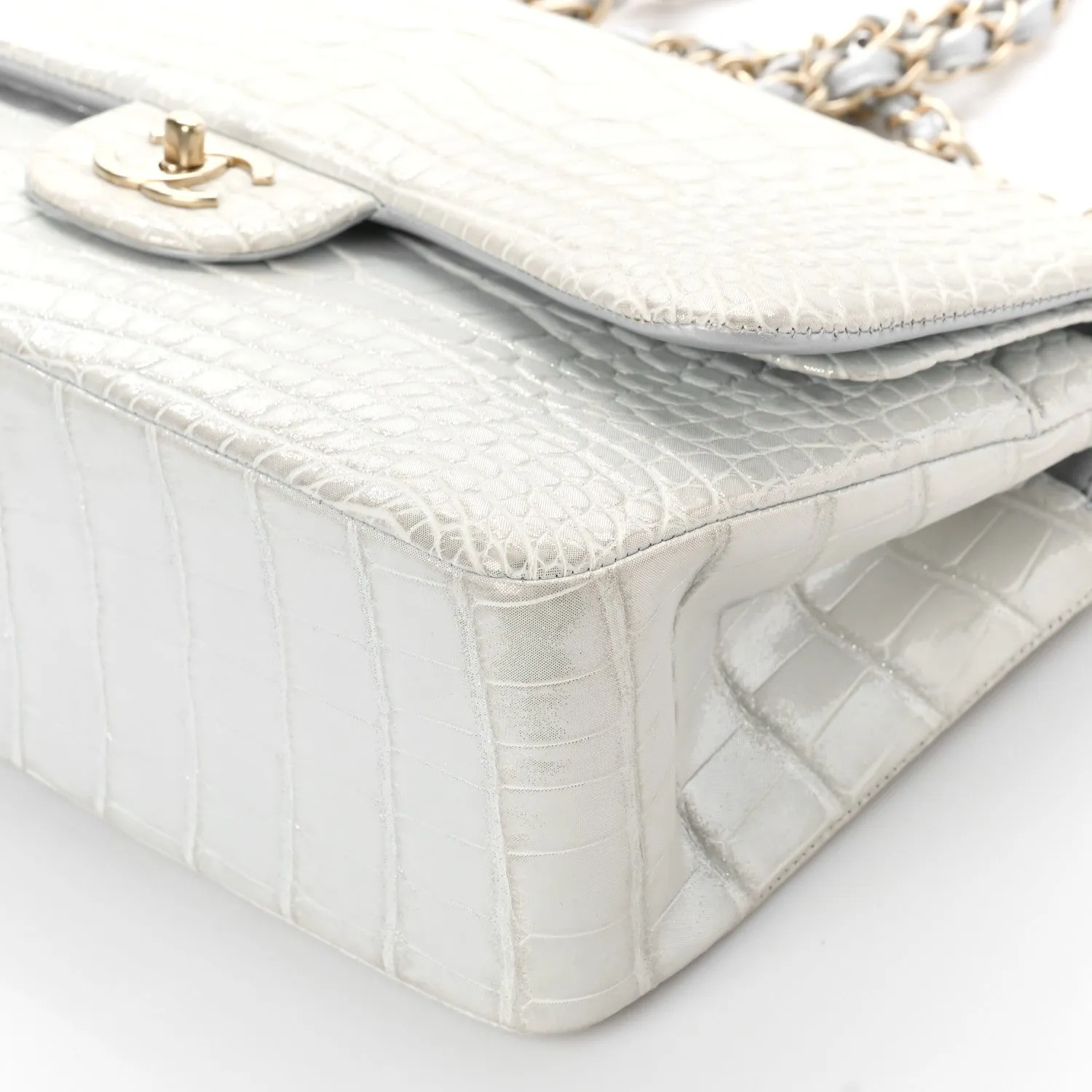 Iridescent Alligator Jumbo Double Flap Light