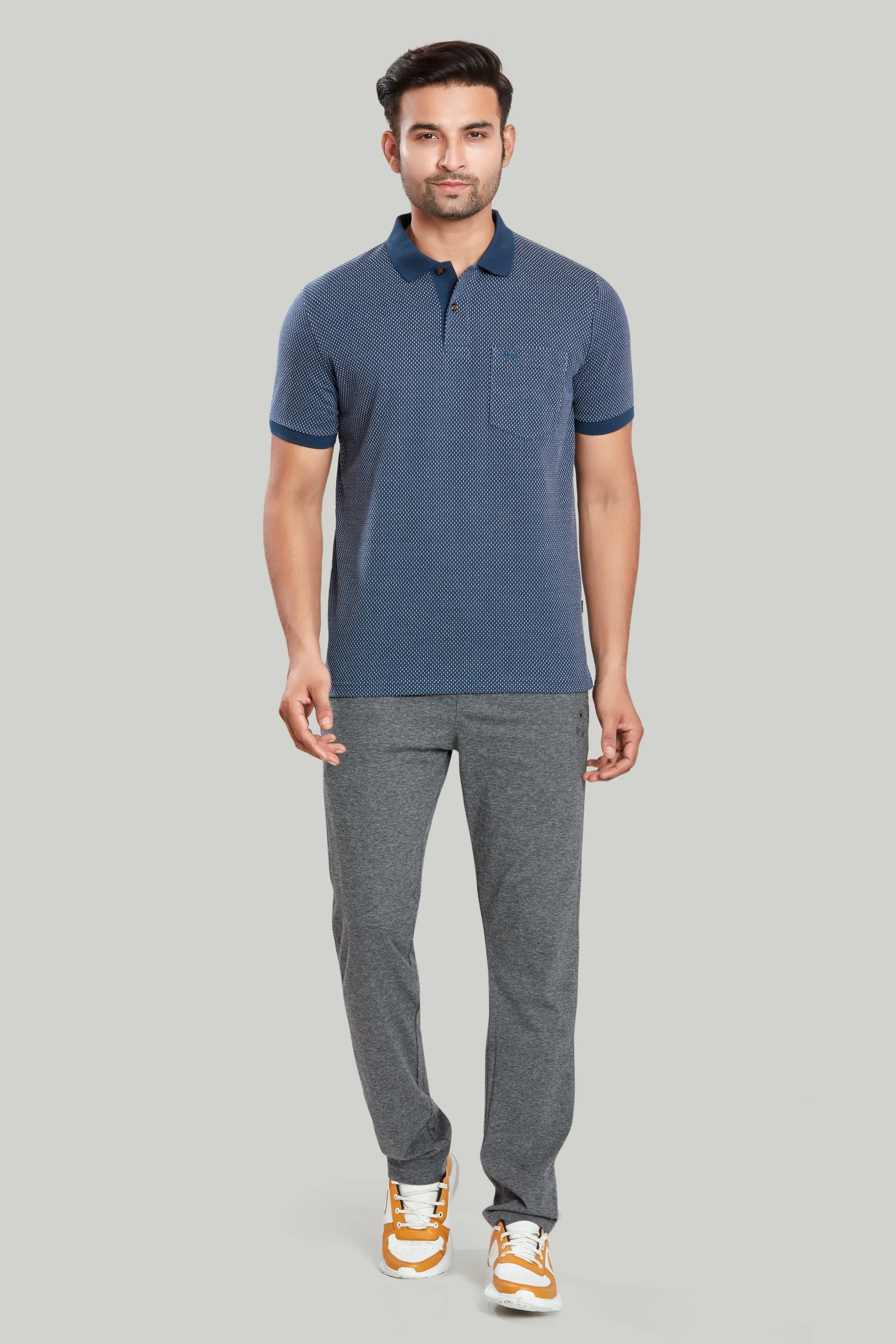 Jacquard Texture Polo