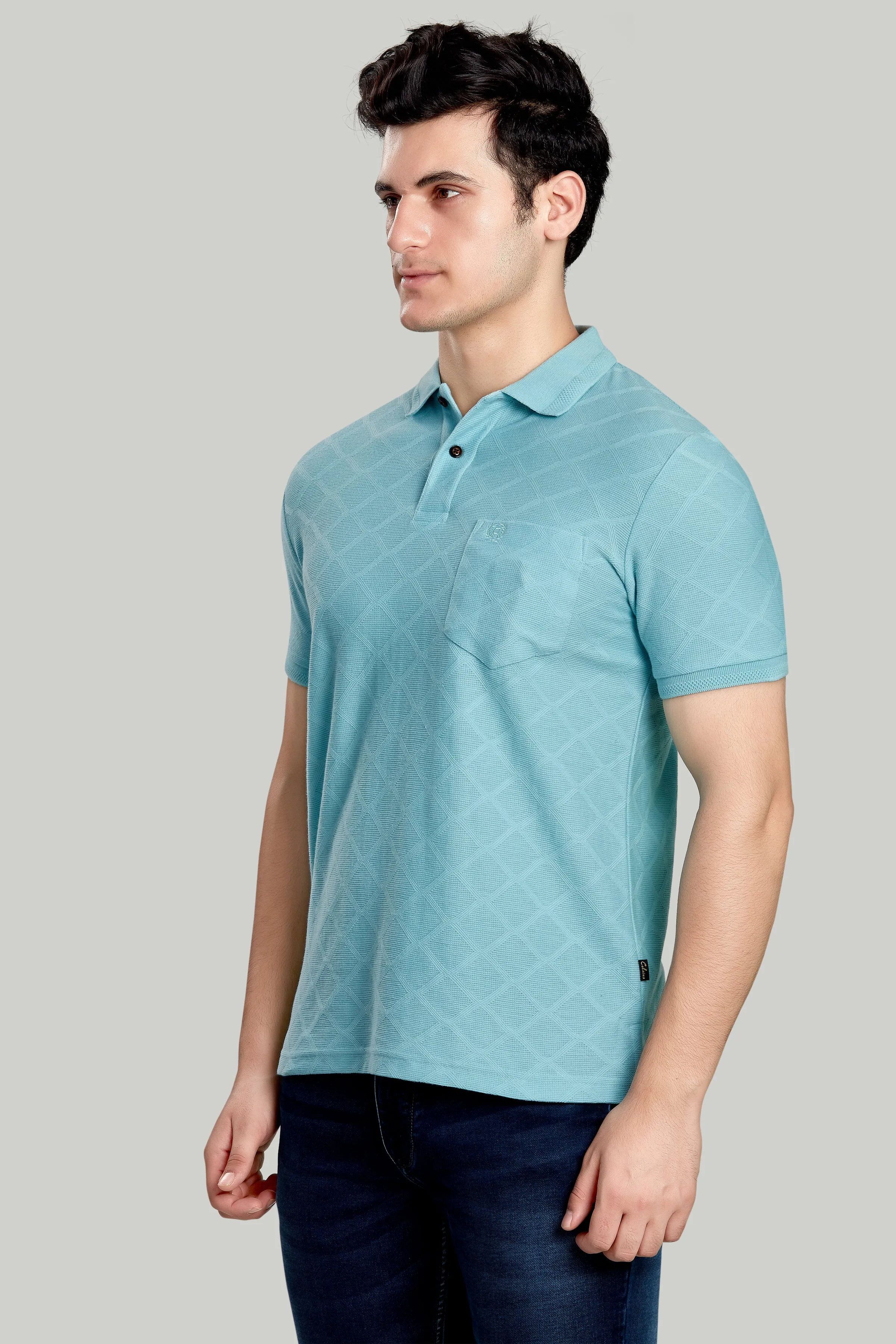 Jacquard Texture Polo