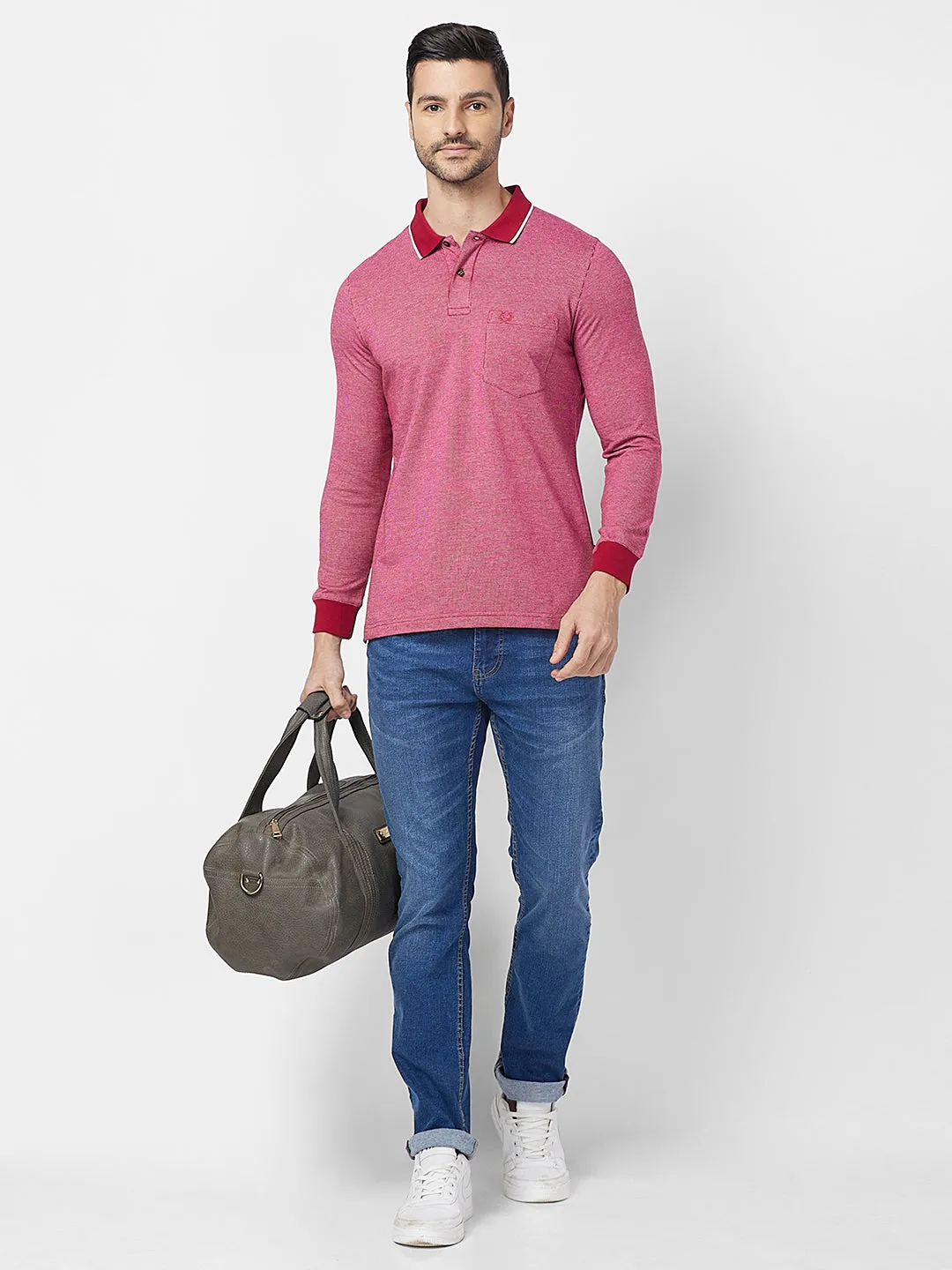 Jacquard Texture Polo