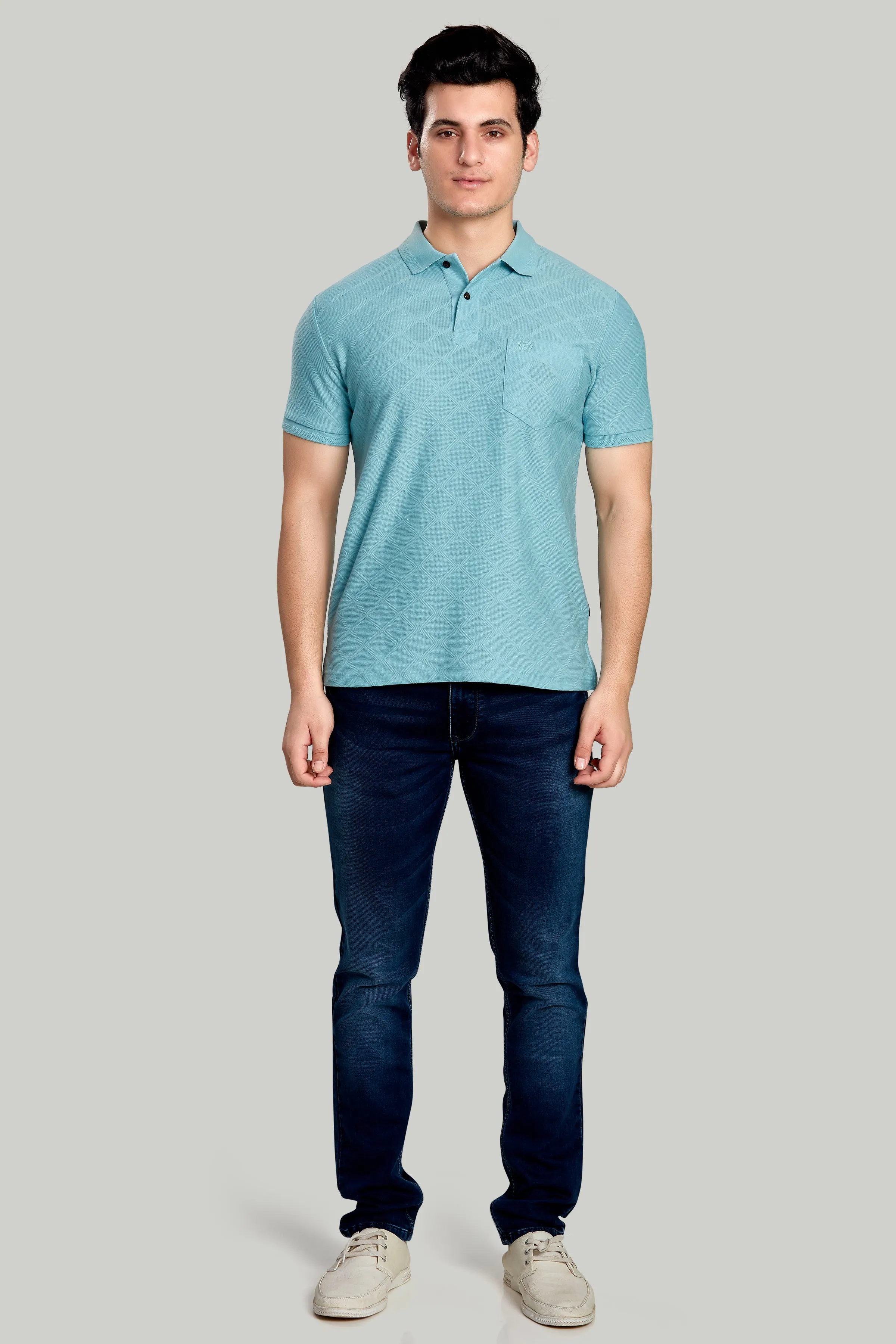 Jacquard Texture Polo