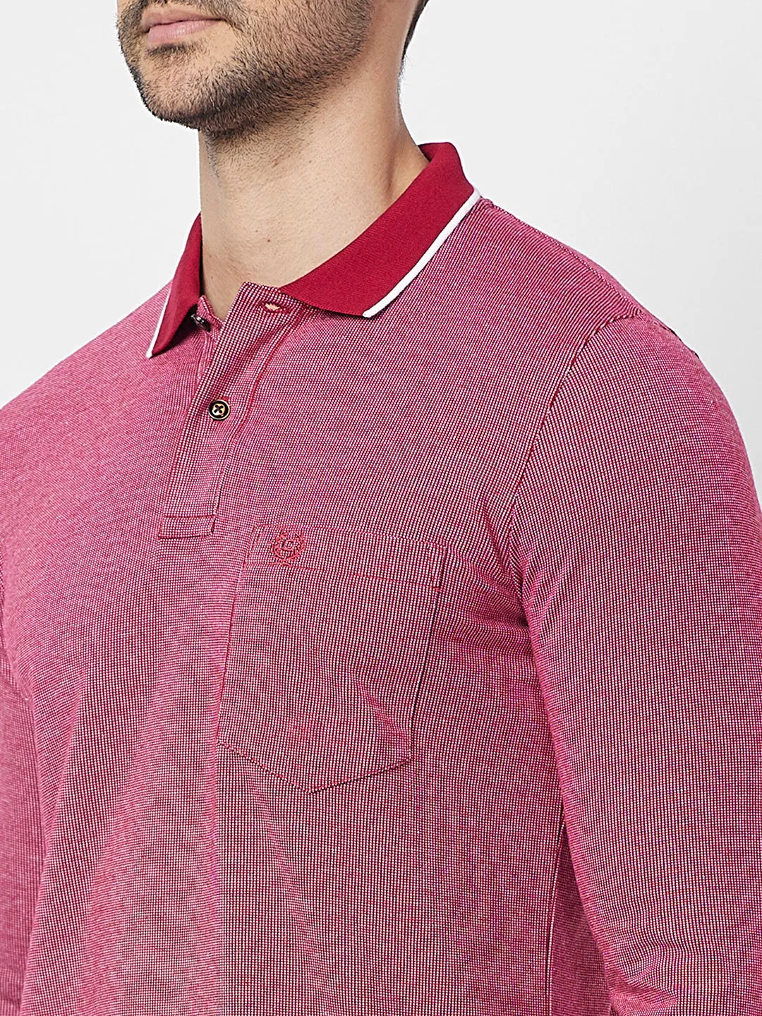Jacquard Texture Polo