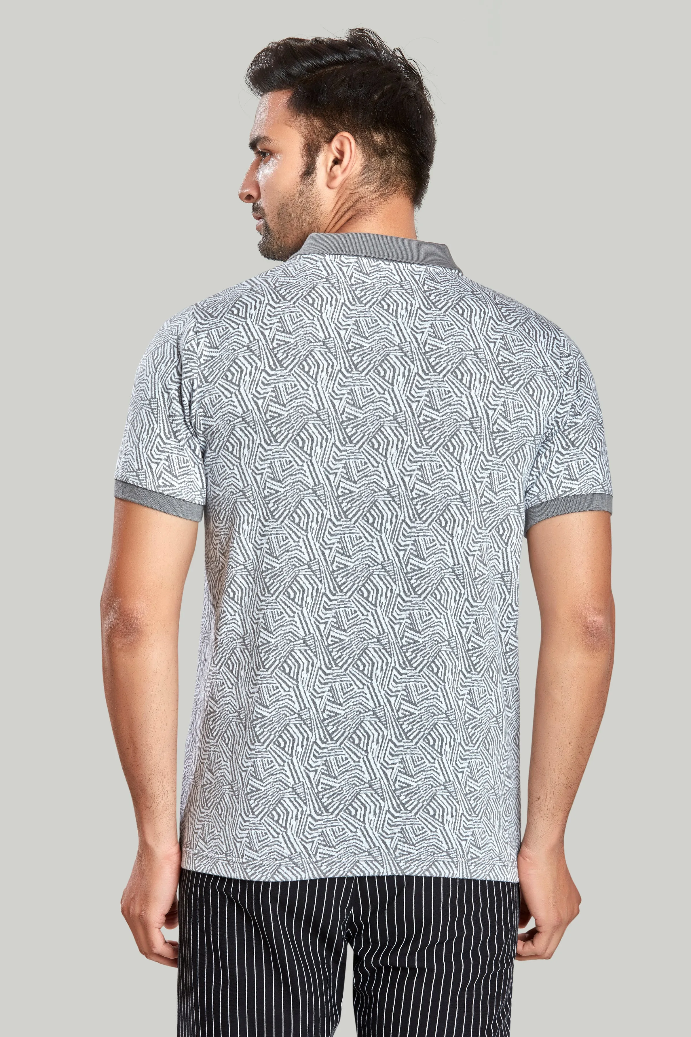Jacquard Texture Polo