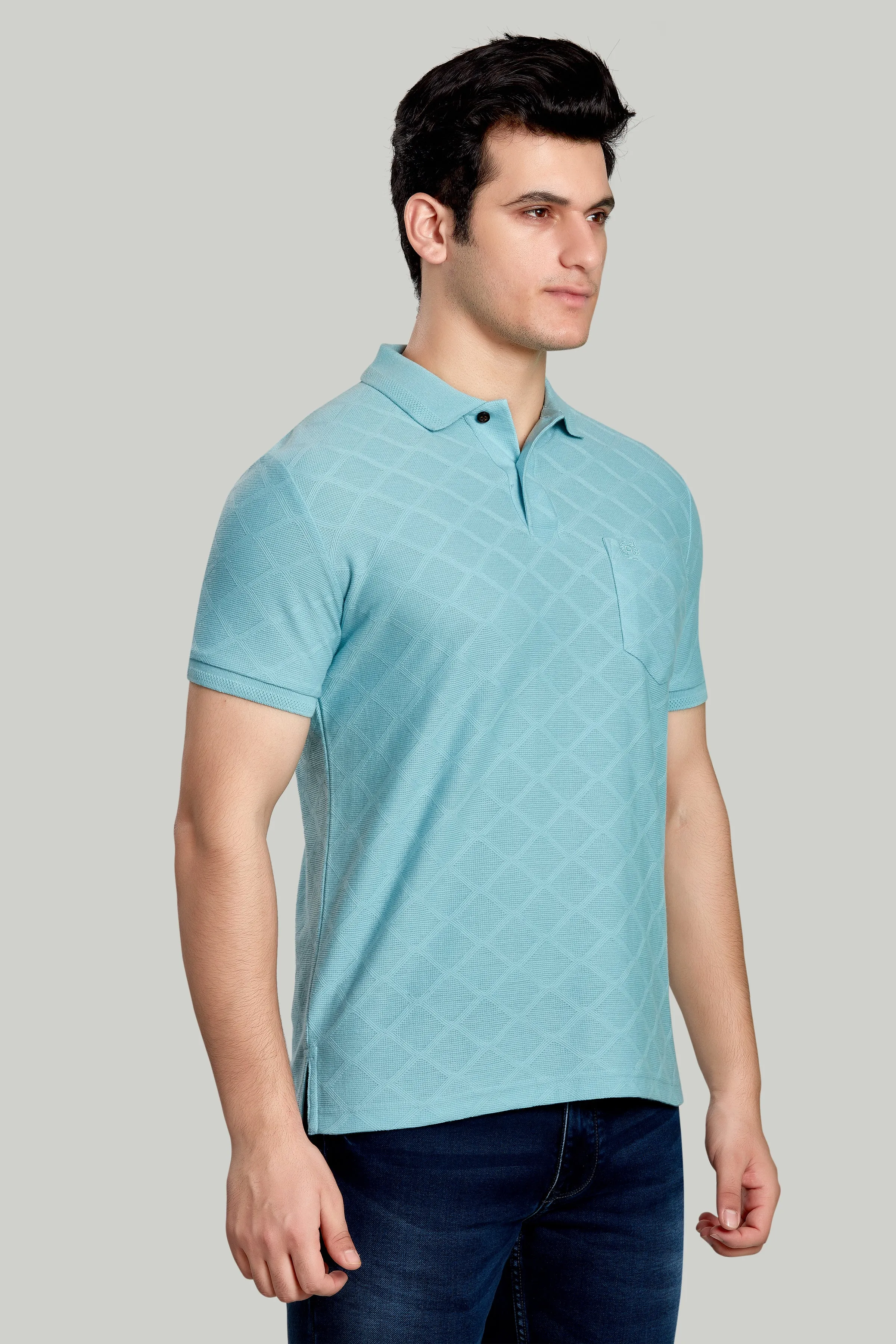 Jacquard Texture Polo