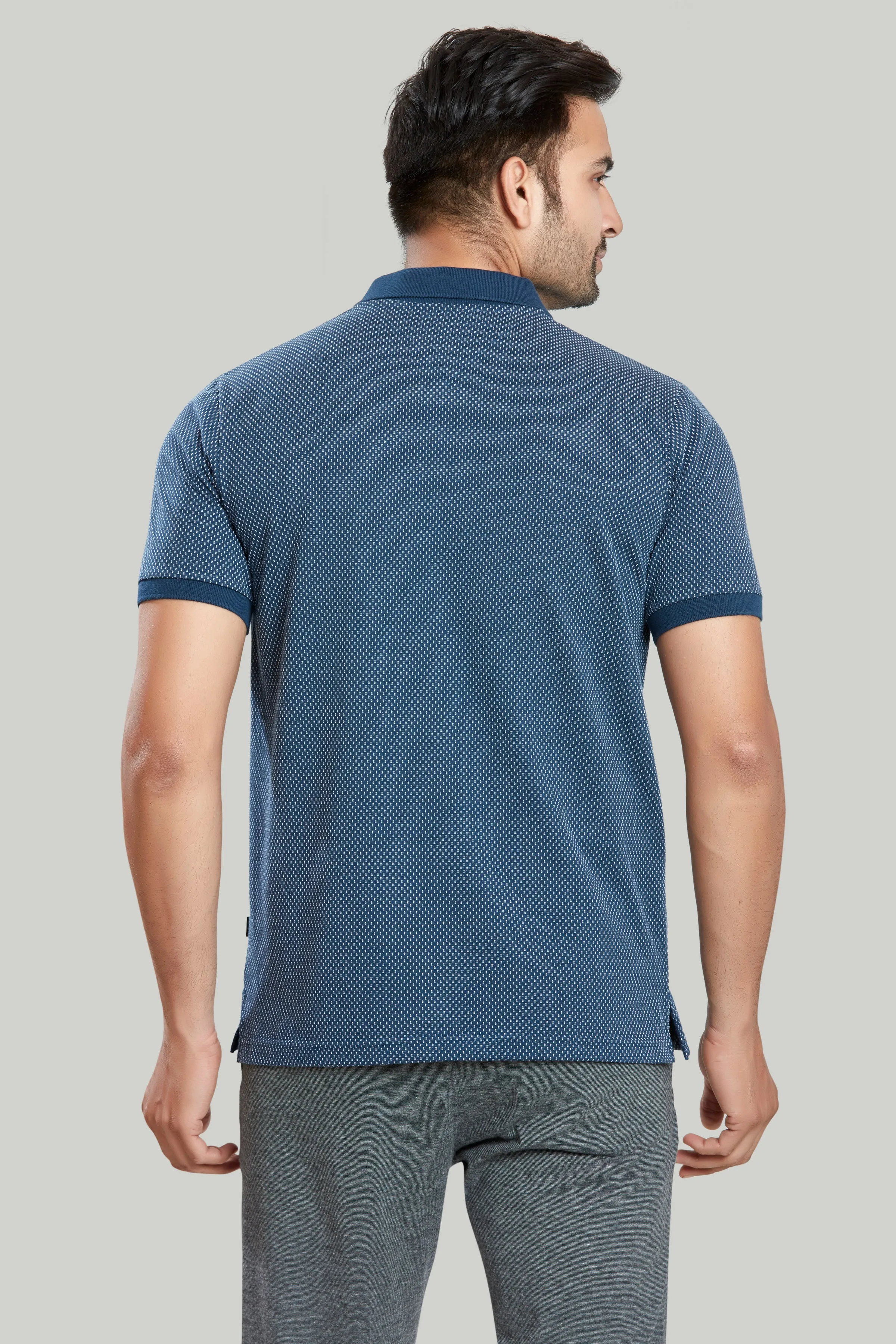Jacquard Texture Polo