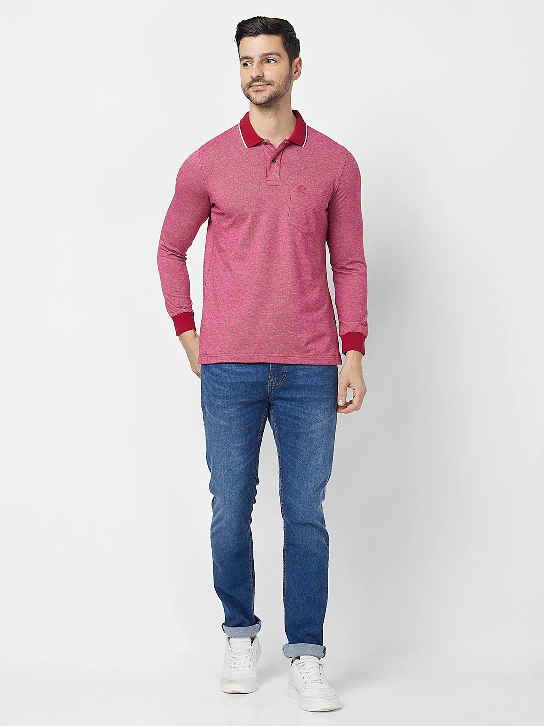 Jacquard Texture Polo