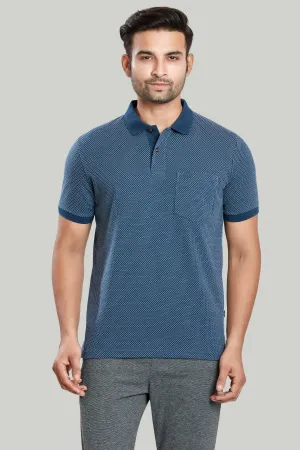 Jacquard Texture Polo