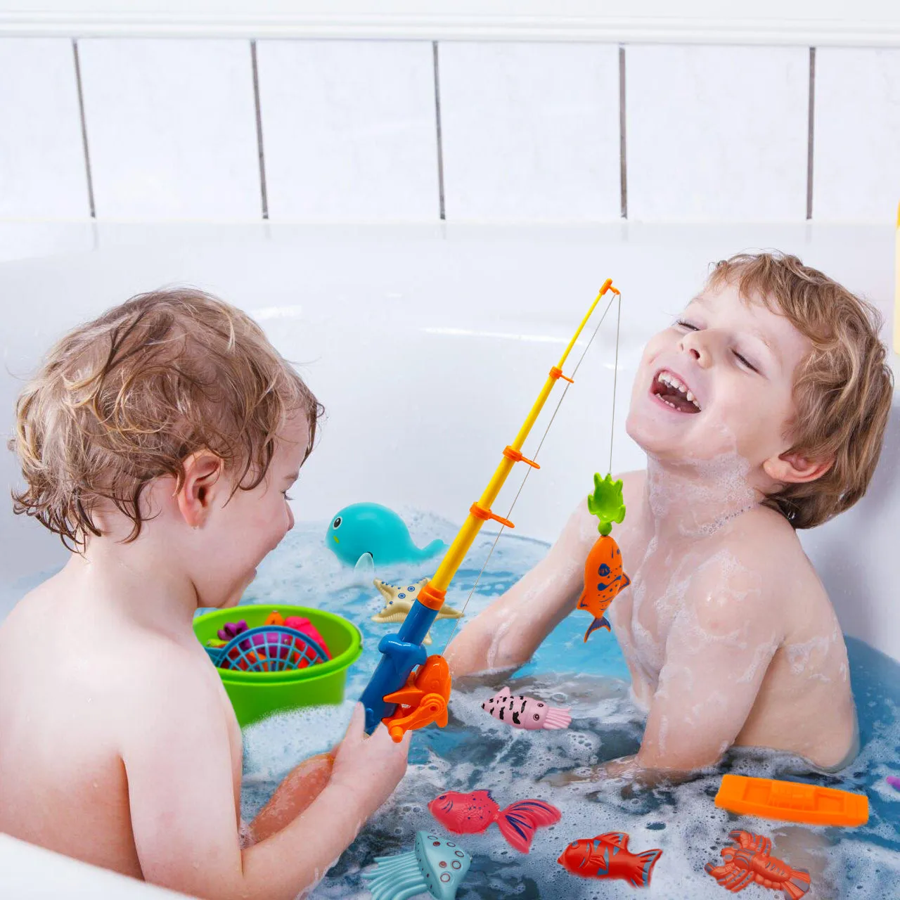 Kiditos 46 PCS Magnetic Fishing Toys Game Set (FG-46)