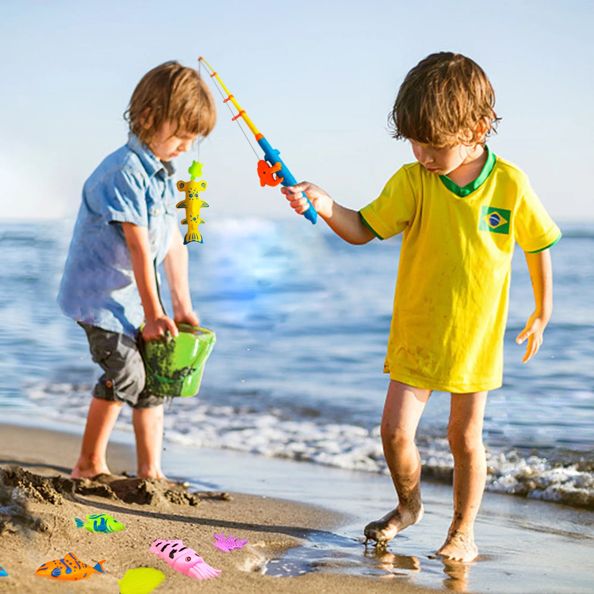Kiditos 46 PCS Magnetic Fishing Toys Game Set (FG-46)