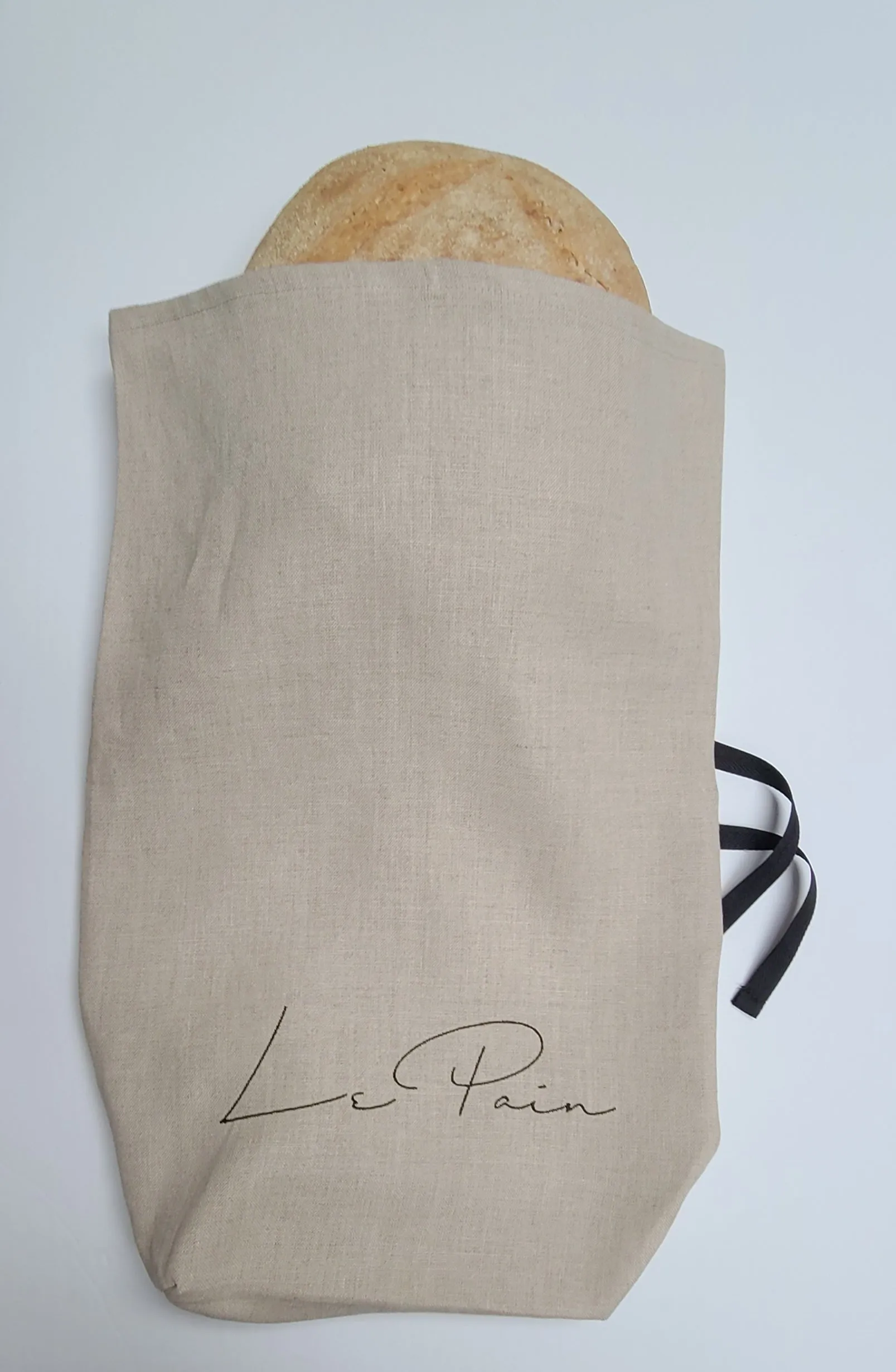 Le Pain Linen Round/Loaf Bread Bag