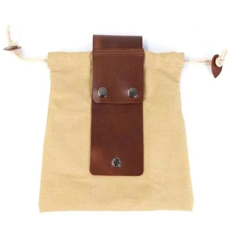 Leather & Waxed Canvas Viking Foraging Pouch Belt Bag
