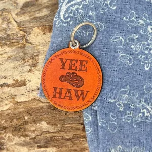 Leather Western Key Chain and Bag Charm